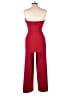 Crystal Sky Solid Red Jumpsuit Size L - photo 2