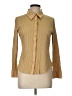 Dolcetti 100% Cotton Tweed Tan Long Sleeve Blouse Size L - photo 1