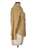Dolcetti 100% Cotton Tweed Tan Long Sleeve Blouse Size L - photo 4