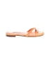 Manolo Blahnik 100% Leather Orange Sandals Size EU 37 - photo 1
