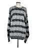 Assorted Brands 100% Acrylic Houndstooth Silver Pullover Sweater Size M - photo 1