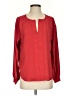 Ann Taylor 100% Polyester Red Long Sleeve Blouse Size S - photo 1
