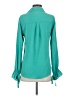Express 100% Polyester Teal Long Sleeve Blouse Size S - photo 2