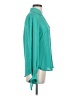 Express 100% Polyester Teal Long Sleeve Blouse Size S - photo 4