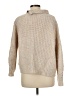 J.Crew Tweed Tan Turtleneck Sweater Size M - photo 2