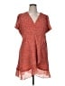 Madewell 100% Polyester Paisley Orange Pink Casual Dress Size 16 - photo 1