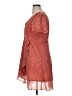 Madewell 100% Polyester Paisley Orange Pink Casual Dress Size 16 - photo 5