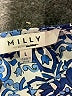 Milly 100% Cotton Blue 3/4 Sleeve Blouse Size L - photo 7