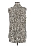 Equipment 100% Silk Animal Print Brown Sleeveless Silk Top Size M - photo 2