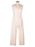 Calvin Klein Solid Ivory Jumpsuit Size 8 - photo 1