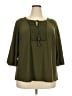 Daniel Rainn Green 3/4 Sleeve Blouse Size 2X - photo 1