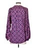 Escapada 100% Rayon Pink Blue Long Sleeve Blouse Size S - photo 2