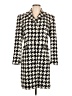 Worthington 100% Polyester Houndstooth Ivory Coat Size 8 - photo 1