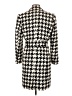 Worthington 100% Polyester Houndstooth Ivory Coat Size 8 - photo 2