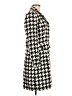 Worthington 100% Polyester Houndstooth Ivory Coat Size 8 - photo 4