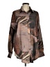 PrettyLittleThing 100% Polyester Print Brown Long Sleeve Blouse Size 6 - photo 1