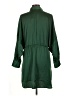 H&M 100% Polyester Green Casual Dress Size L - photo 2