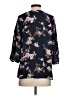 Joie 100% Silk Floral Black 3/4 Sleeve Silk Top Size S - photo 2