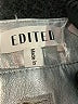 Edited 100% Polyester Metallic Silver Casual Pants Size EU 42 / US 12 - photo 7