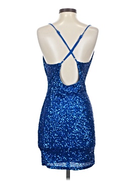 blue sparkly mermaid prom dress Long Sequins Royal Blue Sleeveless Mermaid Prom Dress main image 0