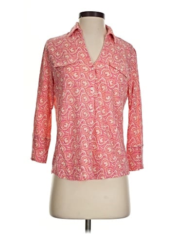 J. McLaughlin 3/4 Sleeve Button-Down Shirt (view 1)