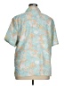 BonWorth 100% Polyester Tropical Teal Short Sleeve Blouse Size XL (petite) - photo 2