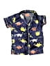 Unbranded Print Blue Short Sleeve Button-Down Shirt Size 120 cm / US 6X - photo 1
