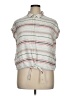 Weatherproof Stripes Gray Sleeveless Button-Down Shirt Size XL - photo 1