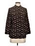 Uniqlo Print Black 3/4 Sleeve Blouse Size S - photo 1