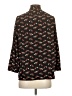 Uniqlo Print Black 3/4 Sleeve Blouse Size S - photo 2