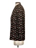 Uniqlo Print Black 3/4 Sleeve Blouse Size S - photo 5