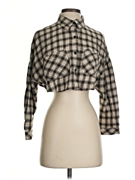 Unif X Urban Outfitters 3/4 Sleeve Button Down Shirt