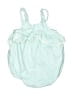 First Wish 100% Cotton Teal Short Sleeve Onesie Size 6-9 mo - photo 1