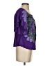 Language Purple Short Sleeve Blouse Size S - photo 4