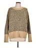 On 34th Chevron-herringbone Tan Pullover Sweater Size L - photo 1