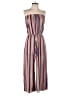 Blue Blush Stripes Tan Jumpsuit Size 1 (estimated) - photo 1