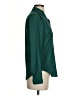 Ann Taylor 100% Polyester Polka Dots Green Long Sleeve Blouse Size XXS - photo 4