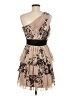 Max and Cleo 100% Polyester Tan Cocktail Dress Size 6 - photo 2