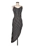 Assorted Brands Stripes Black Casual Dress Size M - photo 1
