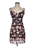 Blue Life 100% Polyester Floral Black Pink Cocktail Dress Size S (estimated) - photo 1