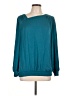Alfani 100% Polyester Teal Long Sleeve Blouse Size L - photo 1