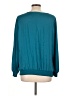 Alfani 100% Polyester Teal Long Sleeve Blouse Size L - photo 2