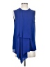 BCBGMAXAZRIA 100% Polyester Blue Sleeveless Blouse Size S - photo 1