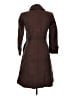 Burberry 100% Viscose Brown Coat Size 6 - photo 2