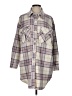 Lulus Plaid Gray 3/4 Sleeve Blouse Size XS - photo 1