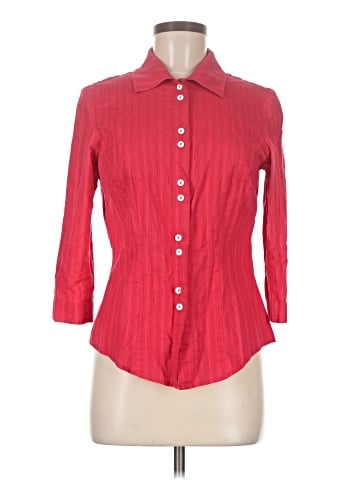 Patchington 3/4 Sleeve Button-Down Shirt (view 1)