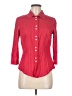 Patchington 100% Cotton Red 3/4 Sleeve Button-Down Shirt Size M - photo 1