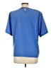 Worthington 100% Polyester Blue Short Sleeve Top Size L - photo 2