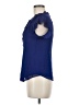 Club Monaco 100% Polyester Blue Short Sleeve Blouse Size M - photo 5