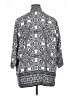 Chico's 100% Polyester Print Black Silver Blazer Size XL (3) - photo 2
